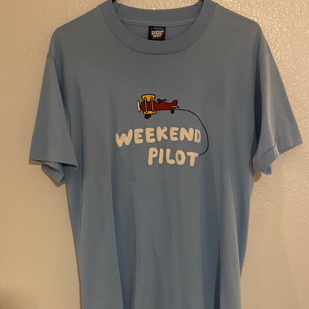 Screen Stars Light Blue Weekend Pilot Tee